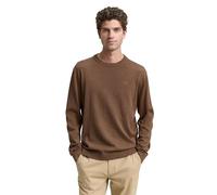 TOM TAILOR 1039810 Pullover, 38678-Dark Taupe Melange, XL Uomo