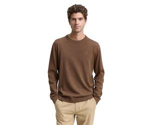TOM TAILOR 1039810 Pullover, 38678-Dark Taupe Melange, XL Uomo