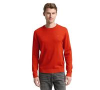 TOM TAILOR 1039810 Pullover, 38769-Tango Orange Melange, L Uomo
