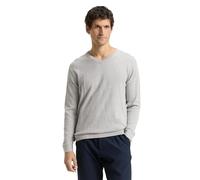 TOM TAILOR 1039811 Pullover, 14427-Light Soft Grey Melange, XL Uomo