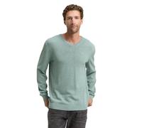 TOM TAILOR 1039811 Pullover, 28732-Dark Smoke Green Melange, XL Uomo