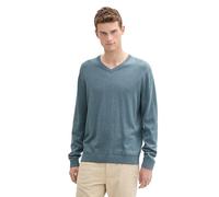 TOM TAILOR 1039811 Pullover, 36148-Stormy Teal Melange, XL Uomo