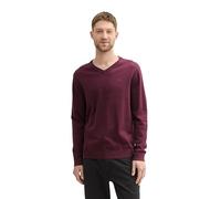 TOM TAILOR 1039811 Pullover, 36294-Grape Red Melange, XXL Uomo