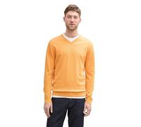 TOM TAILOR 1039811 Pullover, 37378-Peachy Orange Melange, M Uomo