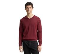 TOM TAILOR 1039811 Pullover, 39101-Bordeaux Melange, M Uomo