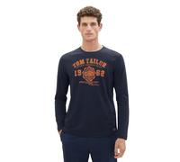 TOM TAILOR 1039895 Maglietta a Maniche Lunghe, 10302-Dark Blue, M Uomo