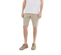 TOM TAILOR 1040226, Bermuda Uomo, 34671 - Beige Structure Print,