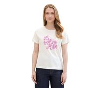TOM TAILOR 1040544 T-Shirt, 15221-Offwhite, S Donna