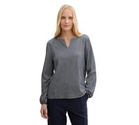 TOM TAILOR 1040546 Maglietta a Maniche Lunghe, 37471-navy Blue White Thin Stripe, L Donna