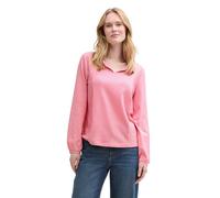TOM TAILOR 1040546 Maglietta a Maniche Lunghe, 37474-bright Rose White Thin Stripe, XXXL Donna