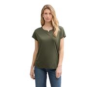 TOM TAILOR 1040547, T-Shirt Donna, 10920 - Deep Forest Green, XL