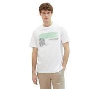 TOM TAILOR 1040944 T-Shirt, 20000-White, L Uomo