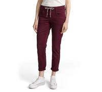 TOM TAILOR 1040963 Pantaloni, 16427-Bordeaux Red, 38W / 28L Donna