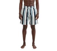 TOM TAILOR 1040974 Costume a Pantaloncino, 35021-teal Multi Block Stripe, S Uomo