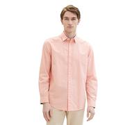 TOM TAILOR 1041174 Camicia, 35192-hazy Coral Rose Stripe, L Uomo