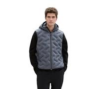 TOM TAILOR 1041313 Gilet, 28128-stormy Teal, L Uomo