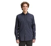 TOM TAILOR 1041396 Camicia, 38382-Navy Shades Check Print, L Uomo