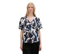 TOM TAILOR 1041685 Camicia da Donna, 35285-dark Blue Floral Design, 42