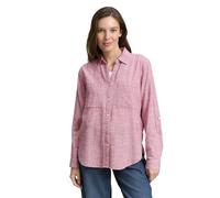 Tom Tailor With Slub Structure 1035247 Long Sleeve Blouse Rosa 42 Donna