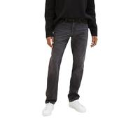 TOM TAILOR 1042340 Josh Regular Slim Jeans, 10250-used Dark Stone Black Denim, 30W x 32L Uomo
