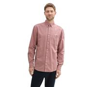 TOM TAILOR 1042640 Camicia, 36441-dark Burgundy Chambray, XXXL Uomo