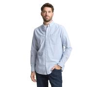 TOM TAILOR 1042640 Camicia, 40110-Striscia Blu Petrolio, XL Uomo