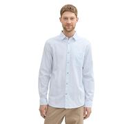 TOM TAILOR 1042642 Camicia, 35972-Struttura, Colore: Blu, XXL Uomo