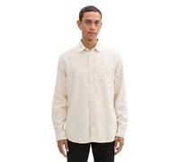 TOM TAILOR 1042659 Camicia, 36107-light Sand Melange, S Uomo