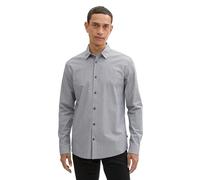 TOM TAILOR 1042668 Camicia, 36040-navy White fine Check, L Uomo