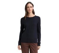 TOM TAILOR 1042952 Pullover, 37495-Midnight Navy Blue, M Donna