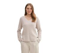 TOM TAILOR 1042956 Pullover, 25955-Dusty Beige Melange, XL Donna