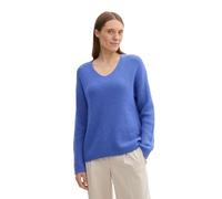 TOM TAILOR 1042956 Pullover, 35896-Preppy Jean Blue Melange, XXS Donna