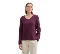 TOM TAILOR 1042956 Pullover, 35898-Black Berry Melange, XXXL Donna