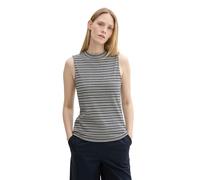 TOM TAILOR 1043109 Top, 36152-navy Knit Structure Stripe, XL Donna