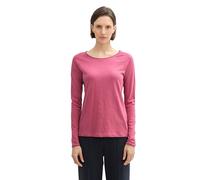 TOM TAILOR 1043134 Maglietta a Maniche Lunghe, 16348-Velluto Rosa, L Donna
