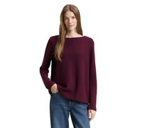 TOM TAILOR 1043168 Maglia di Tuta, 10525-Dark Red mélange, XL Donna