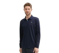 TOM TAILOR 1043278 Polo Basic piqué a Maniche Lunghe, 10668-Sky Captain Blue, M Uomo