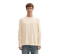 TOM TAILOR 1043414 Maglietta a Maniche Lunghe, 27469-Smooth Light Sand, XL Uomo