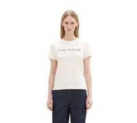 TOM TAILOR 1043695 T-Shirt, 10315-Whisper White, XL Donna