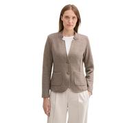 TOM TAILOR 1043867 Blazer, 16569-cashew Beige Melange, XS Donna