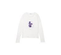 TOM TAILOR 1044167 Maglietta a Maniche Lunghe, 10315-Whisper White, L Donna