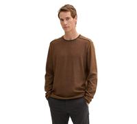 TOM TAILOR 1044478 Pullover, 36959-peanut Brown Navy finestripe, XXL Uomo