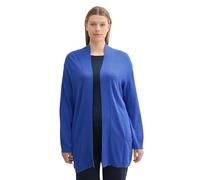 TOM TAILOR 1044773 Cardigan Plus Size, 10619-Preppy Jean Blue, 52 Donna