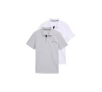TOM TAILOR 1044879 Polo, 15398-Light Stone Grey Melange, L Uomo