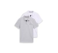TOM TAILOR 1044879 Polo, 15398-Light Stone Grey Melange, L Uomo
