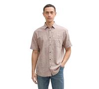 TOM TAILOR 1045098 Camicia, 37203-Mocha Brown Chambray, L Uomo