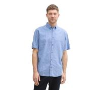 TOM TAILOR 1045099 Camicia, 37328-Mid Blue DOT Design, L Uomo