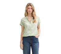 TOM TAILOR 1045239 Camicia da Donna, True Green White Thin Stripe 37432, 48