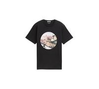 TOM TAILOR 1045326 T-Shirt, 36423-Heavy Black, 152 Bambini e Ragazzi
