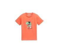 TOM TAILOR 1045353 T-Shirt, 37178-Vibrant Coral, 92/98 Bambini e Ragazzi